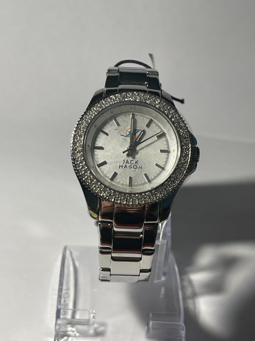 Miami Dolphins OFFICIAL NFL Stainless-Steel Womens Watch by Jack Mason NEW - Picture 2 of 6
